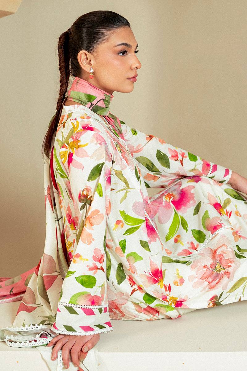 Cross Stitch | Daily Lawn 24 | HAZEL WILLOW-3 PIECE LAWN SUIT - Pakistani Designer Dress - by Cross Stitch | Type: Casuals - 100% Original at Saira Sultan