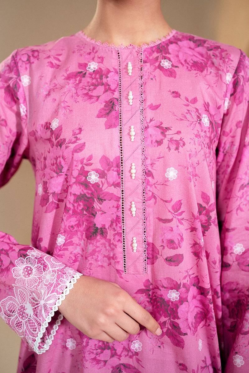 Cross Stitch | Daily Lawn 24 | MOON LIGHT-2 PIECE LAWN SUIT - Pakistani Designer Dress - by Cross Stitch | Type: Casuals - 100% Original at Saira Sultan