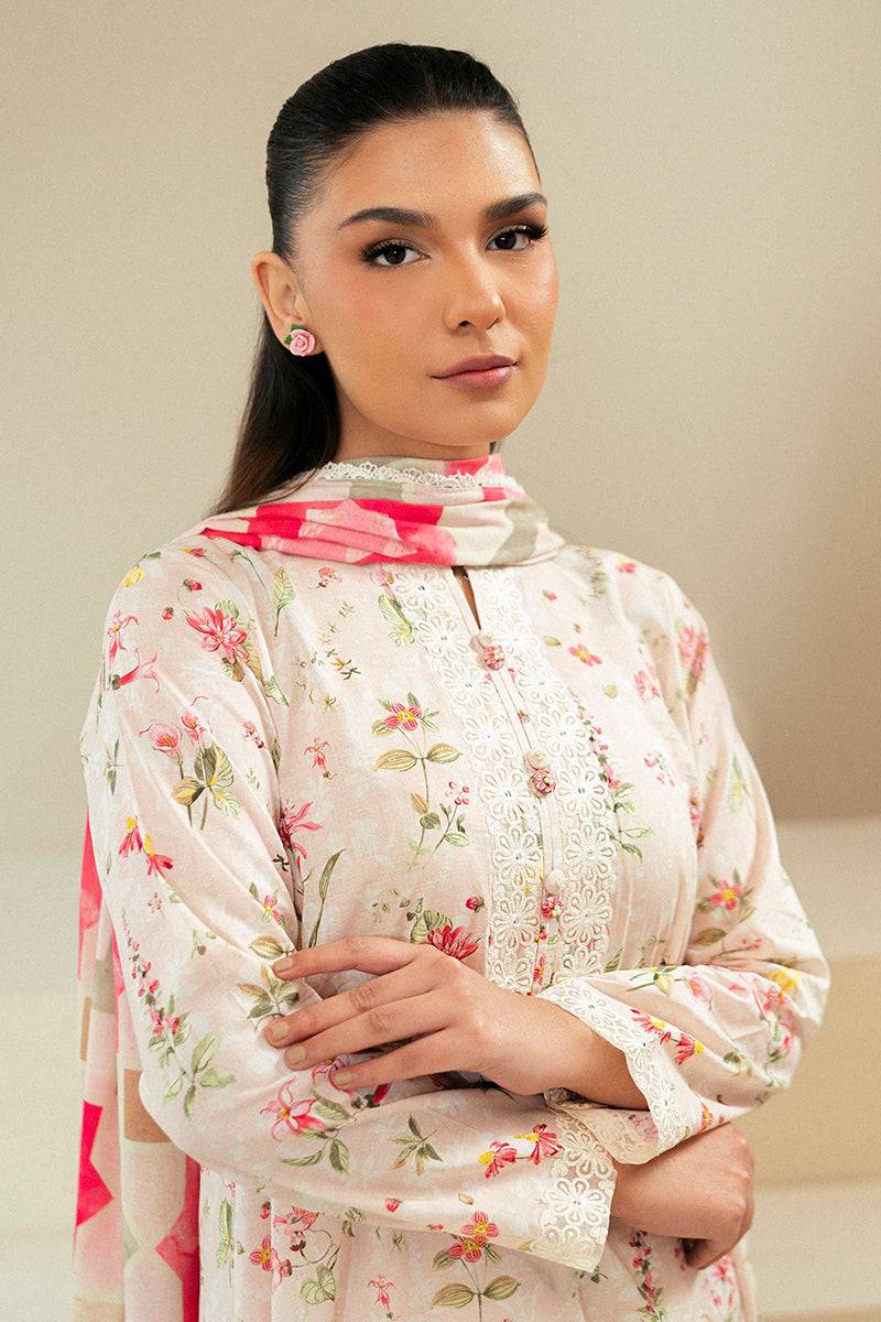 Cross Stitch | Daily Lawn 24 | CRYSTAL AURA-3 PIECE LAWN SUIT - Pakistani Designer Dress - by Cross Stitch | Type: Casuals - 100% Original at Saira Sultan