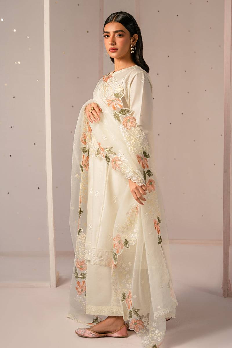 Cross Stitch | Mahiri Embroidered Collection 24 | MINTY MIST - Pakistani Designer Dress - by Cross Stitch | Type: Luxury - 100% Original at Saira Sultan