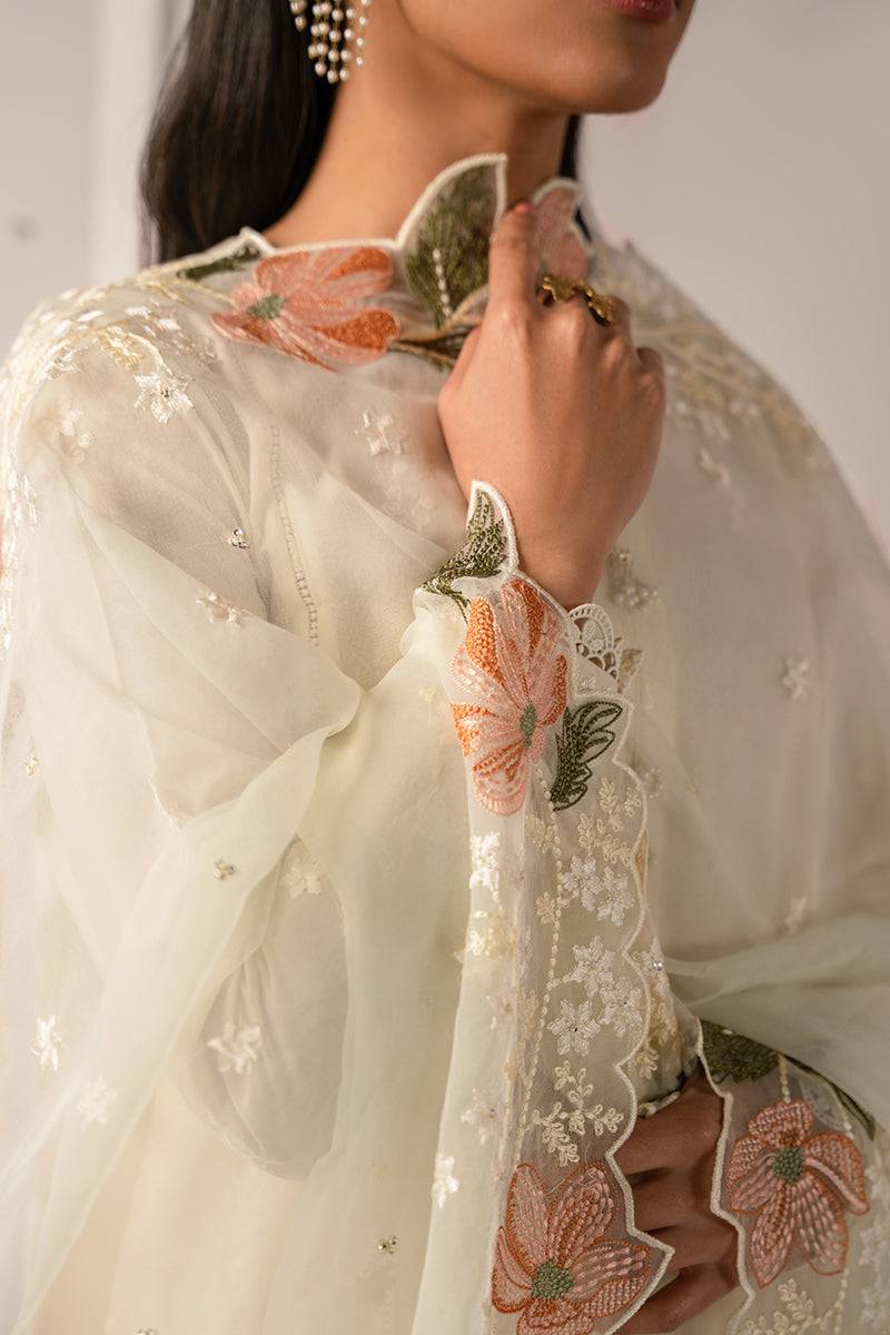 Cross Stitch | Mahiri Embroidered Collection 24 | MINTY MIST - Pakistani Designer Dress - by Cross Stitch | Type: Luxury - 100% Original at Saira Sultan