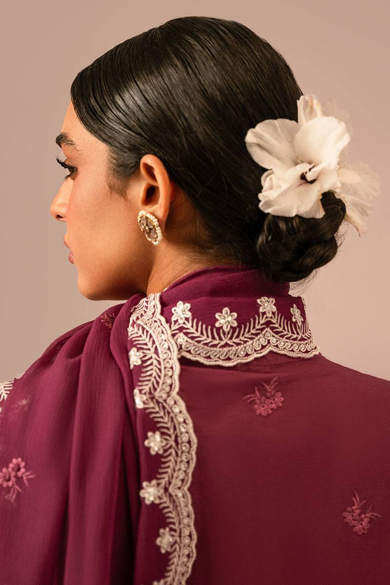 Cross Stitch | Mahiri Embroidered Collection 24 | VIOLET QUARTZ - Pakistani Designer Dress - by Cross Stitch | Type: Luxury - 100% Original at Saira Sultan