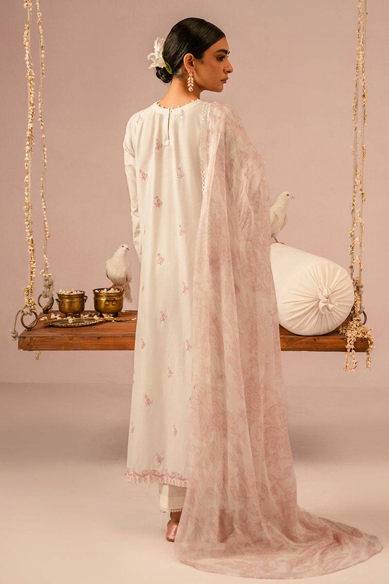 Cross Stitch | Mahiri Embroidered Collection 24 | Ivory Cream - Pakistani Designer Dress - by Cross Stitch | Type: Luxury - 100% Original at Saira Sultan