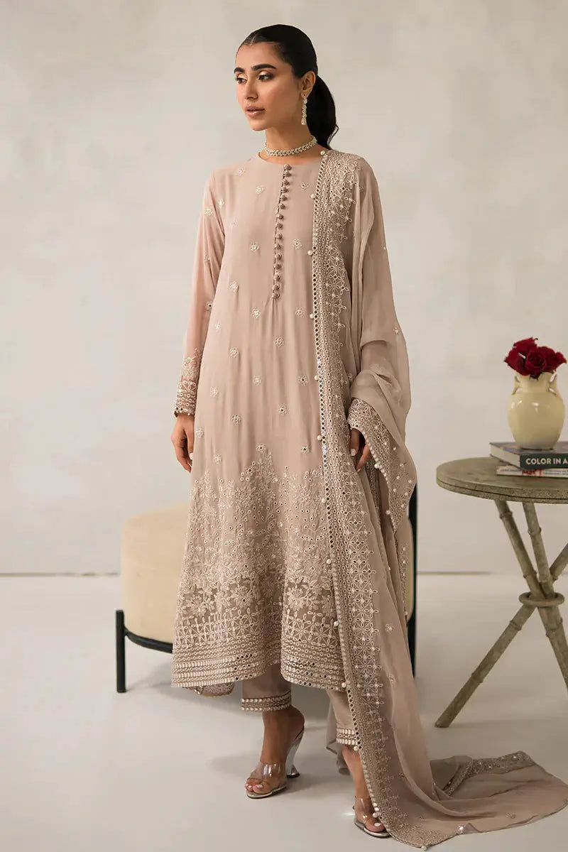 Cross Stitch | Luxe Atelier 24 | Maple Brown - Pakistani Designer Dress - by Cross Stitch | Type: Luxury - 100% Original at Saira Sultan