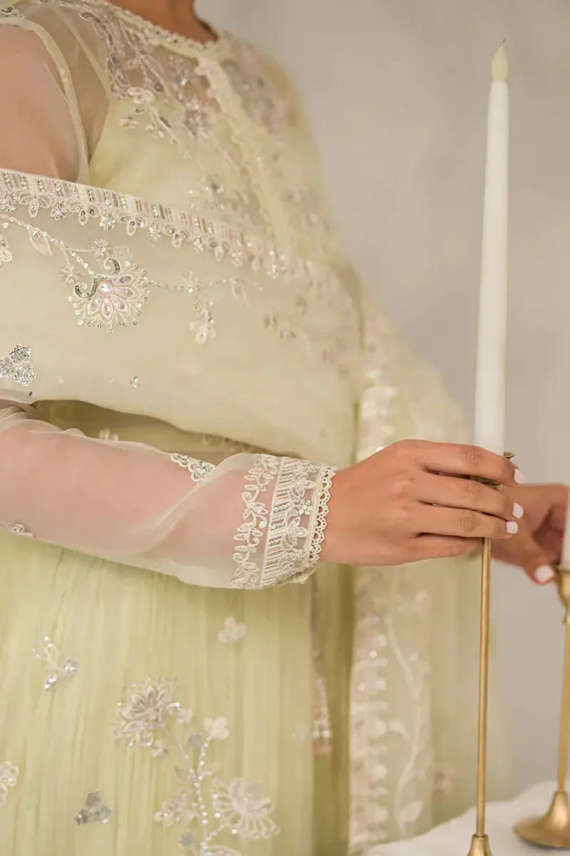 Cross Stitch | Luxe Atelier 24 | Pearl Mist - Pakistani Designer Dress - by Cross Stitch | Type: Luxury - 100% Original at Saira Sultan