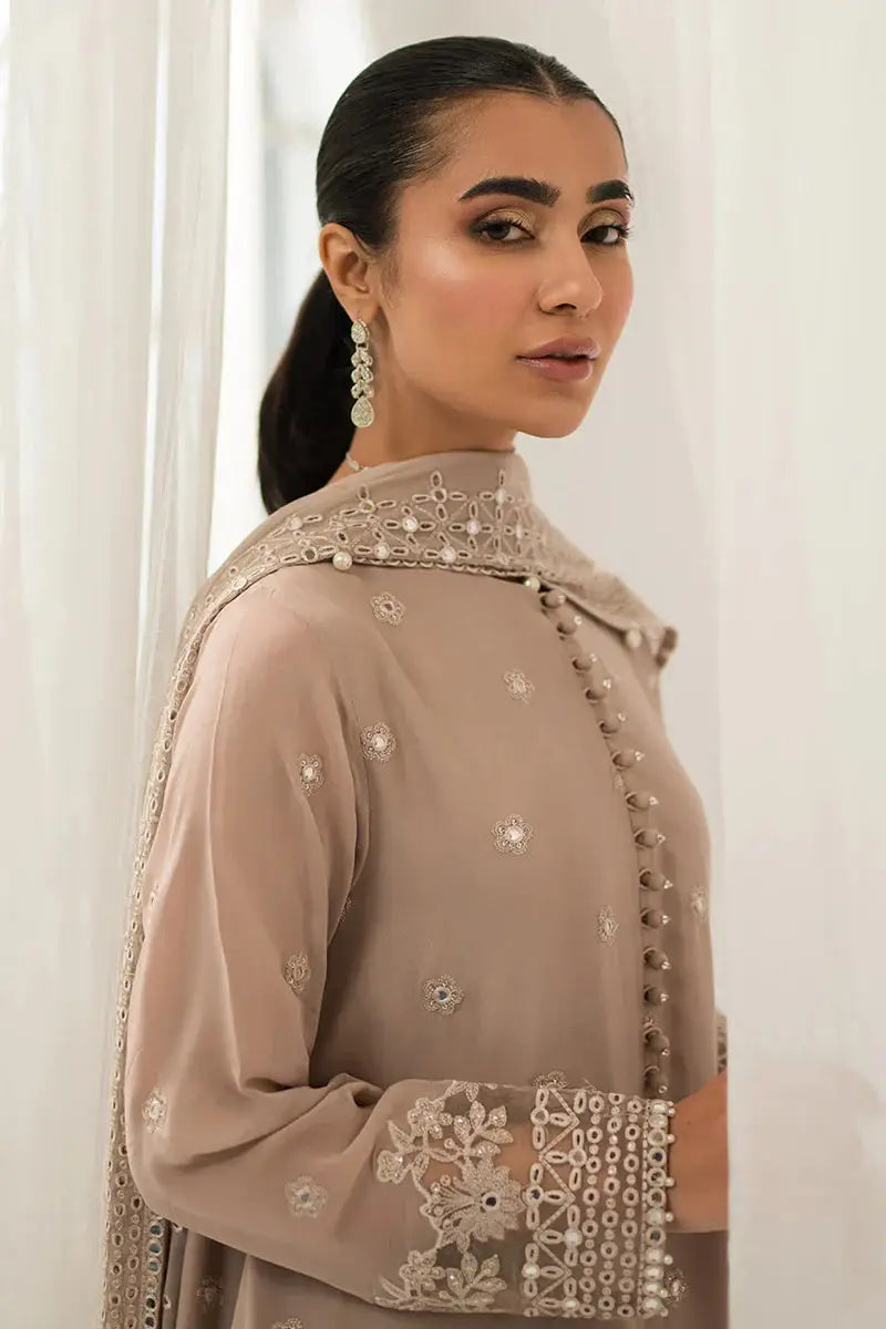 Cross Stitch | Luxe Atelier 24 | Maple Brown - Pakistani Designer Dress - by Cross Stitch | Type: Luxury - 100% Original at Saira Sultan