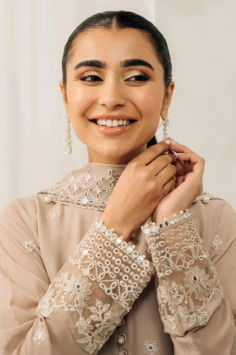 Cross Stitch | Luxe Atelier 24 | Maple Brown - Pakistani Designer Dress - by Cross Stitch | Type: Luxury - 100% Original at Saira Sultan