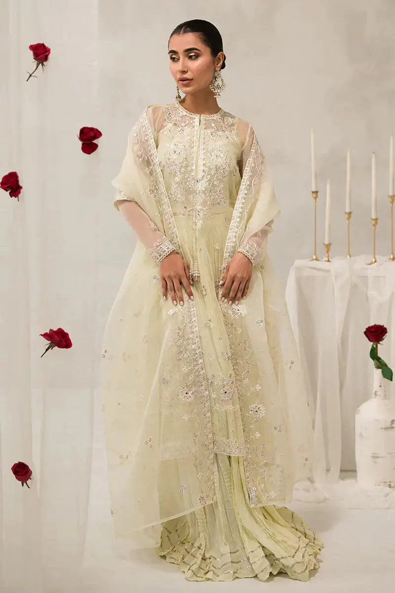 Cross Stitch | Luxe Atelier 24 | Pearl Mist - Pakistani Designer Dress - by Cross Stitch | Type: Luxury - 100% Original at Saira Sultan
