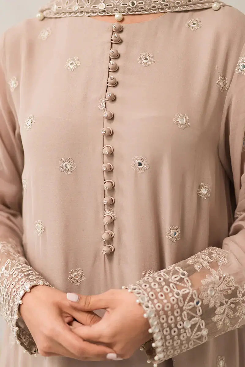 Cross Stitch | Luxe Atelier 24 | Maple Brown - Pakistani Designer Dress - by Cross Stitch | Type: Luxury - 100% Original at Saira Sultan