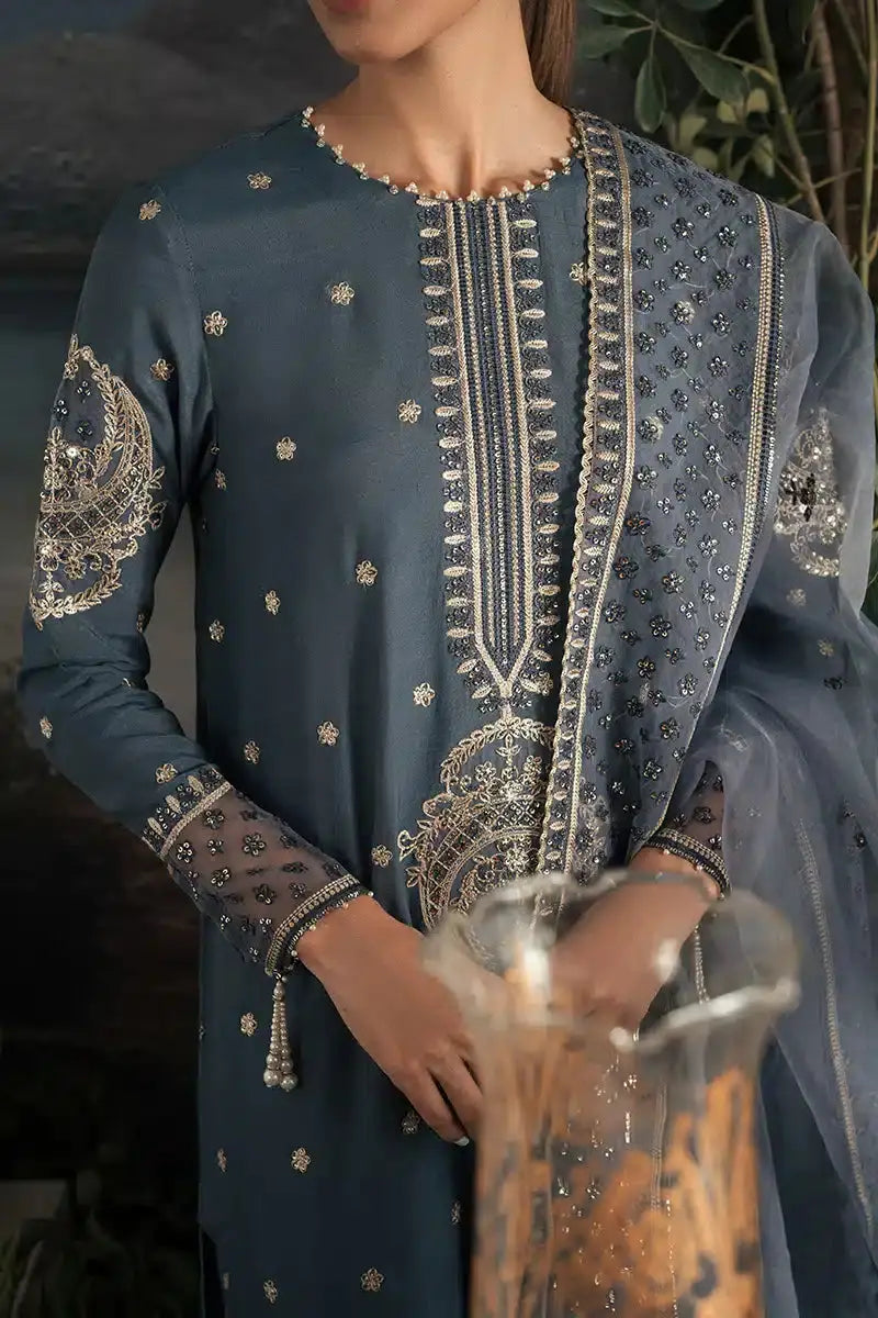 Cross Stitch | Luxe Atelier 23 | ETHNIC SUEDE - Pakistani Designer Dress - by Cross Stitch | Type: Formal - 100% Original at Saira Sultan