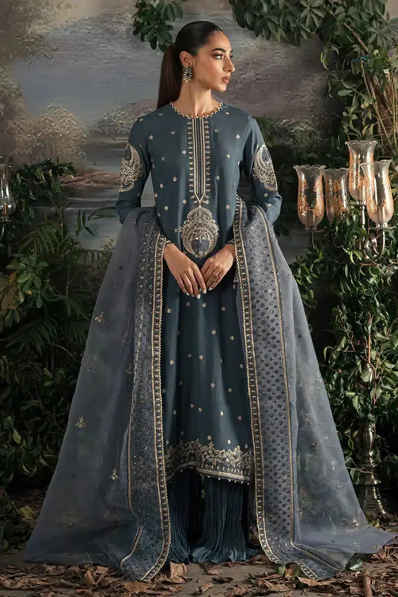 Cross Stitch | Luxe Atelier 23 | ETHNIC SUEDE - Pakistani Designer Dress - by Cross Stitch | Type: Formal - 100% Original at Saira Sultan