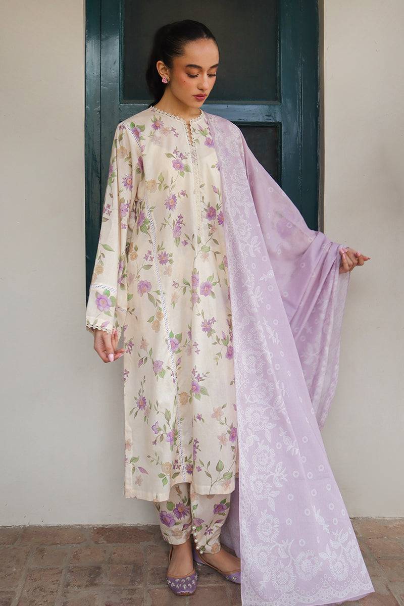 Cross Stitch | Printed Lawn | ROSEATE MUSE - Pakistani Designer Dress - by Cross Stitch | Type: Luxury - 100% Original at Saira Sultan