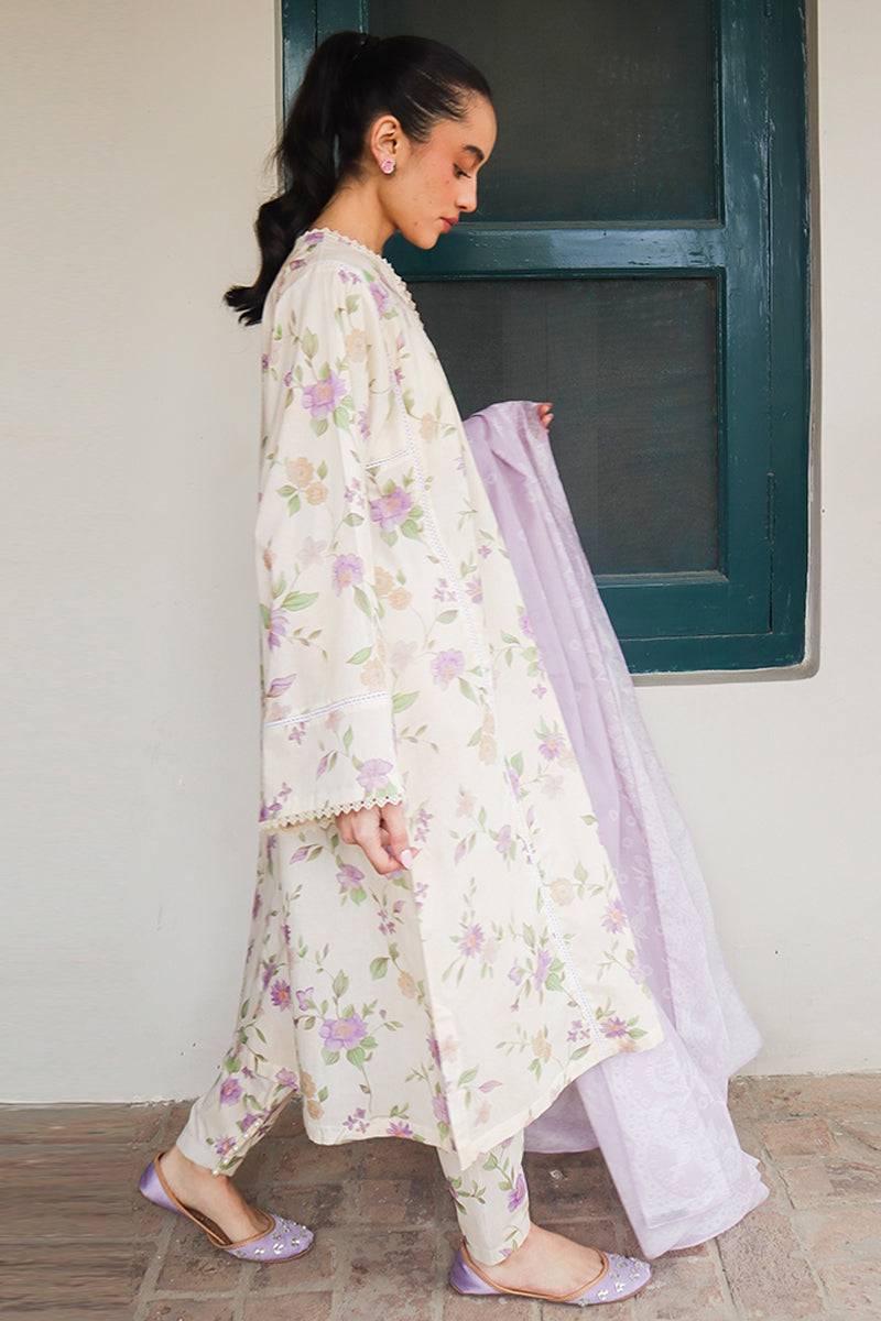 Cross Stitch | Printed Lawn | ROSEATE MUSE - Pakistani Designer Dress - by Cross Stitch | Type: Luxury - 100% Original at Saira Sultan