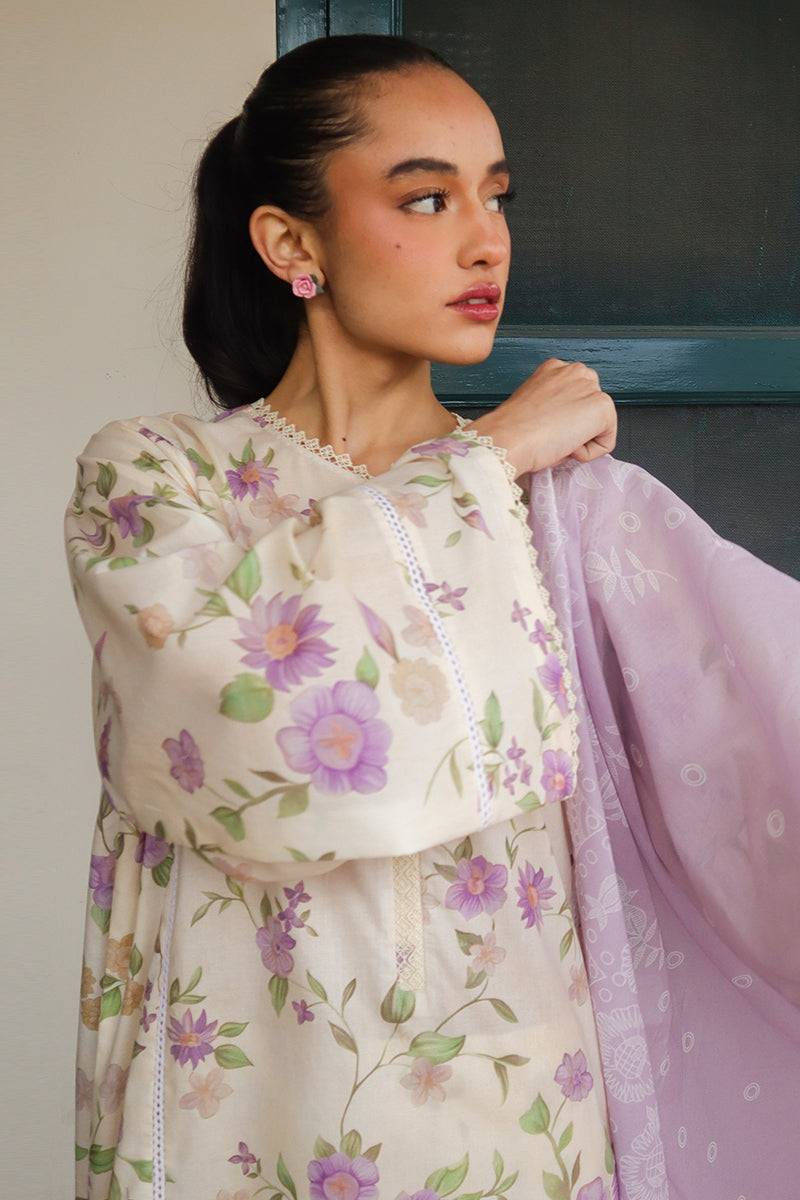 Cross Stitch | Printed Lawn | ROSEATE MUSE - Pakistani Designer Dress - by Cross Stitch | Type: Luxury - 100% Original at Saira Sultan