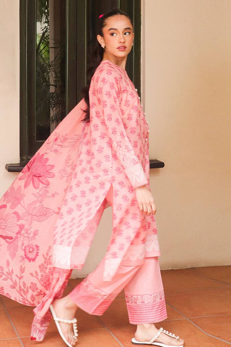 Cross Stitch | Printed Lawn | CORAL DELUXE - Pakistani Designer Dress - by Cross Stitch | Type: Luxury - 100% Original at Saira Sultan
