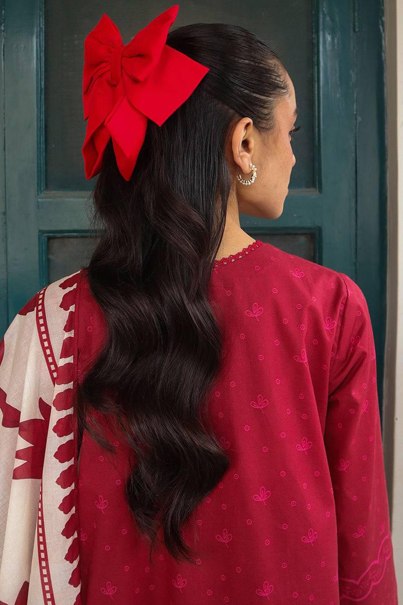 Cross Stitch | Printed Lawn | SCARLET SAGE - Pakistani Designer Dress - by Cross Stitch | Type: Luxury - 100% Original at Saira Sultan