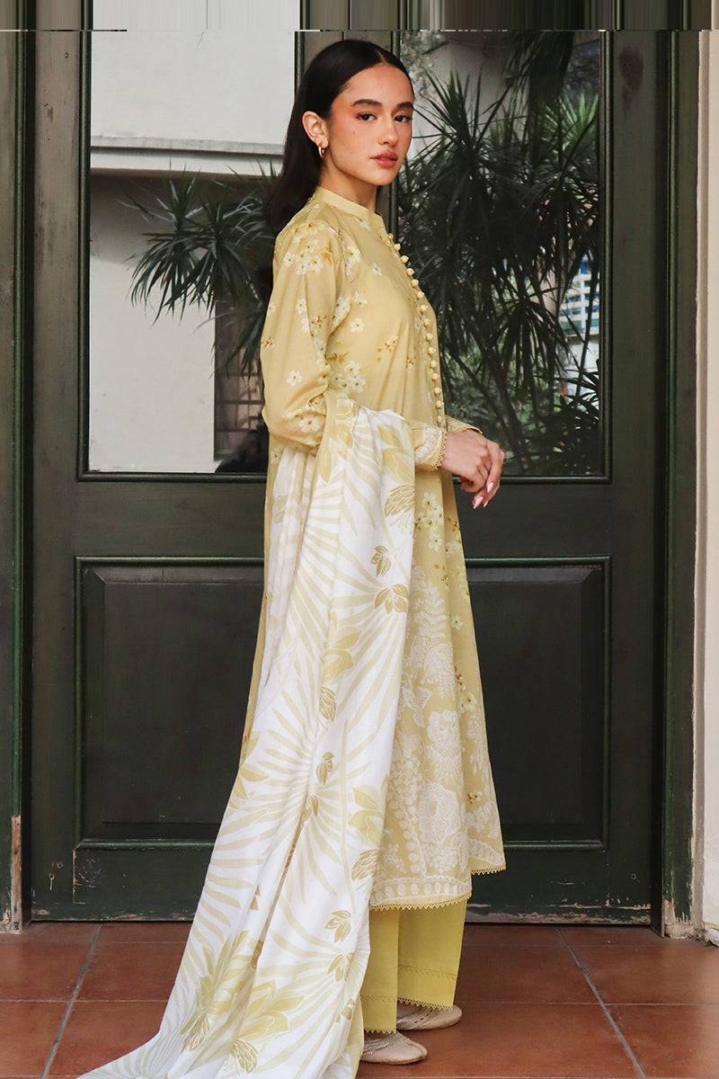 Cross Stitch | Printed Lawn | GARLAND MIST - Pakistani Designer Dress - by Cross Stitch | Type: Luxury - 100% Original at Saira Sultan