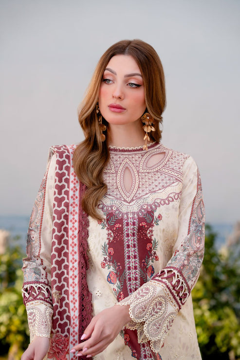 Aabyaan | Shezlin Chikankari Ramadan Edit 25 | ASENA (AR-06) M Ivory Lawn