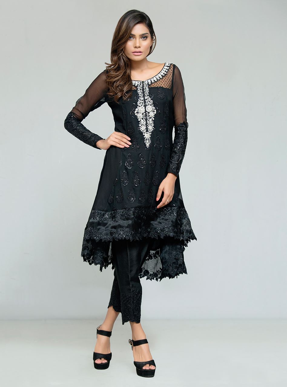 Zainab Chottani | Semi Formals | DARK TALES - Pakistani Designer Dress - by Zainab Chottani | Type: Formal - 100% Original at Saira Sultan