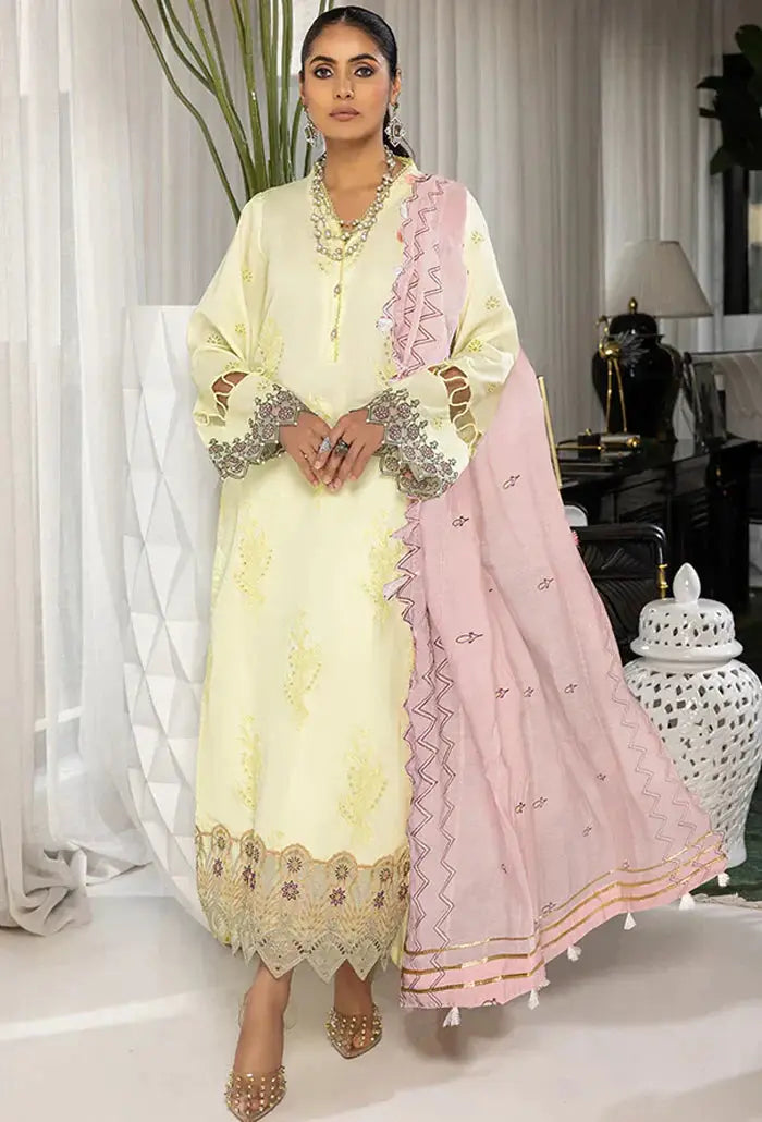 Humdum | Charlotte Chikankari Lawn | D06 - Pakistani Designer Dress - by HumDum | Type: Luxury - 100% Original at Saira Sultan