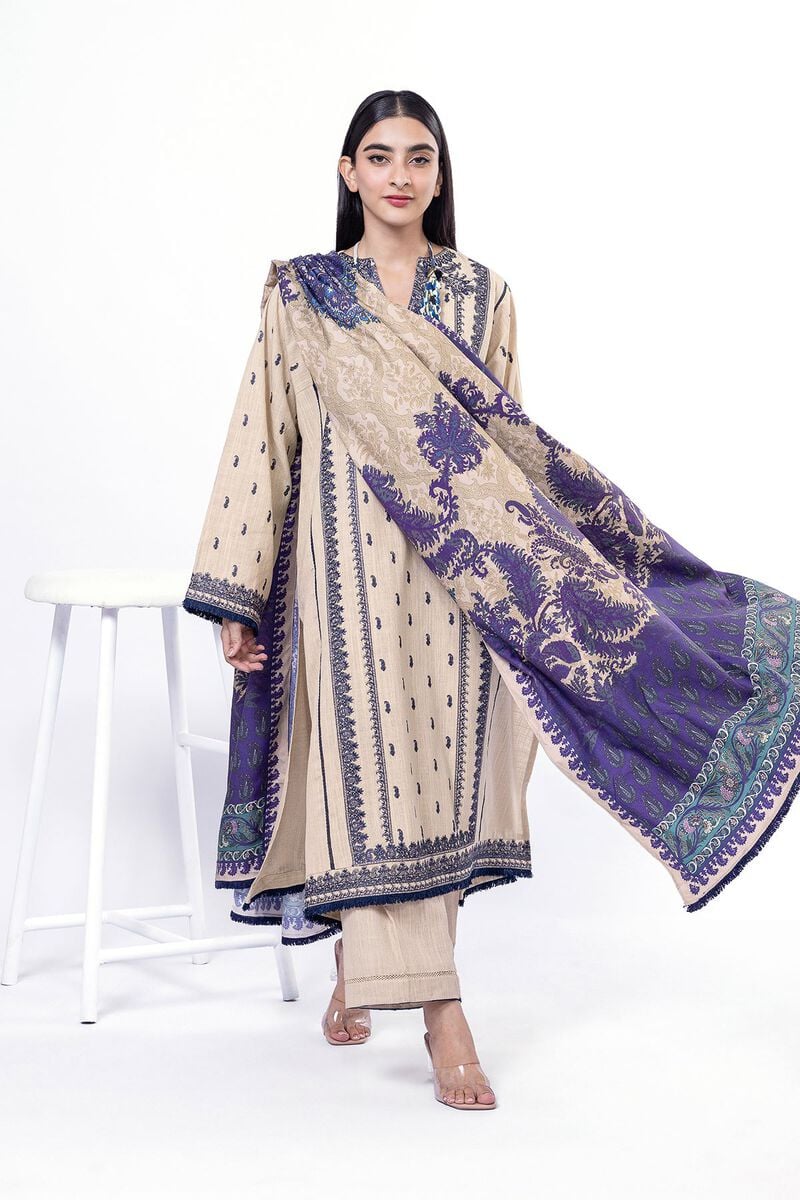 Khaadi | My Winter Mood | DK13 M Beige Khaddar
