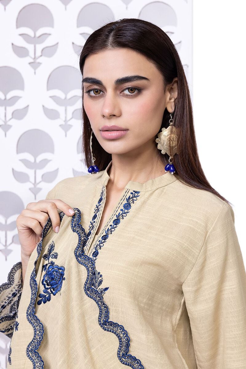Khaadi | My Winter Mood | DKN01 M Ivory Khaddar