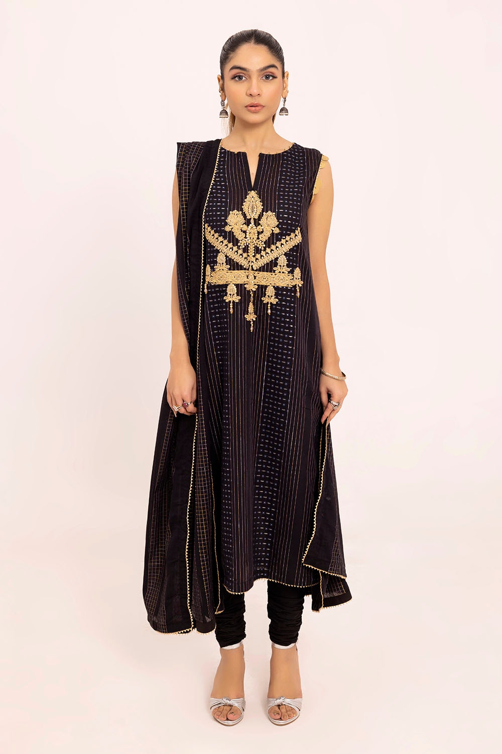 Gul Ahmed | Taara 25 | MJ-42037 XS Black Jacquard