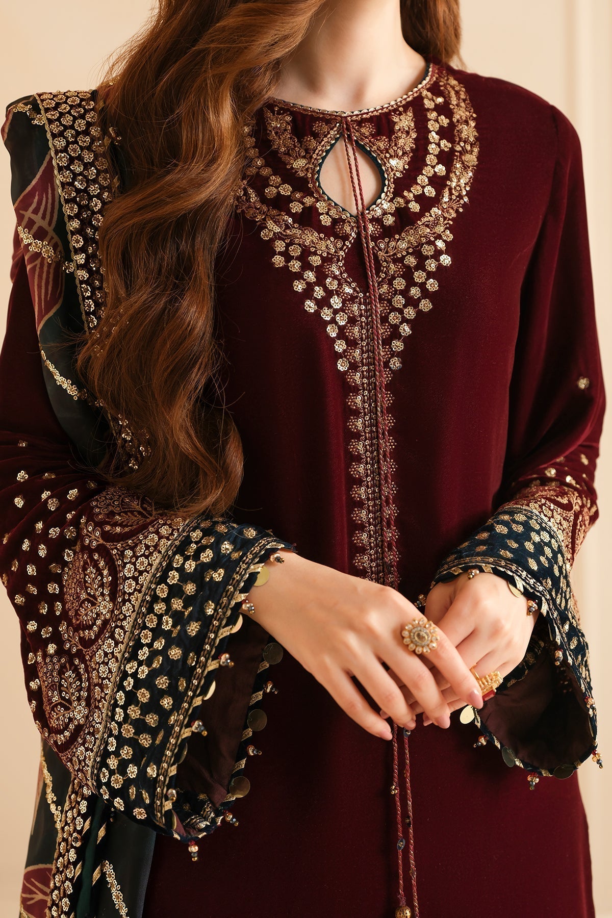 Jazmin | Velvet Edit 24 | Velvet Formal VF-2038 - Pakistani Designer Dress - by Jazmin | Type: Formal - 100% Original at Saira Sultan