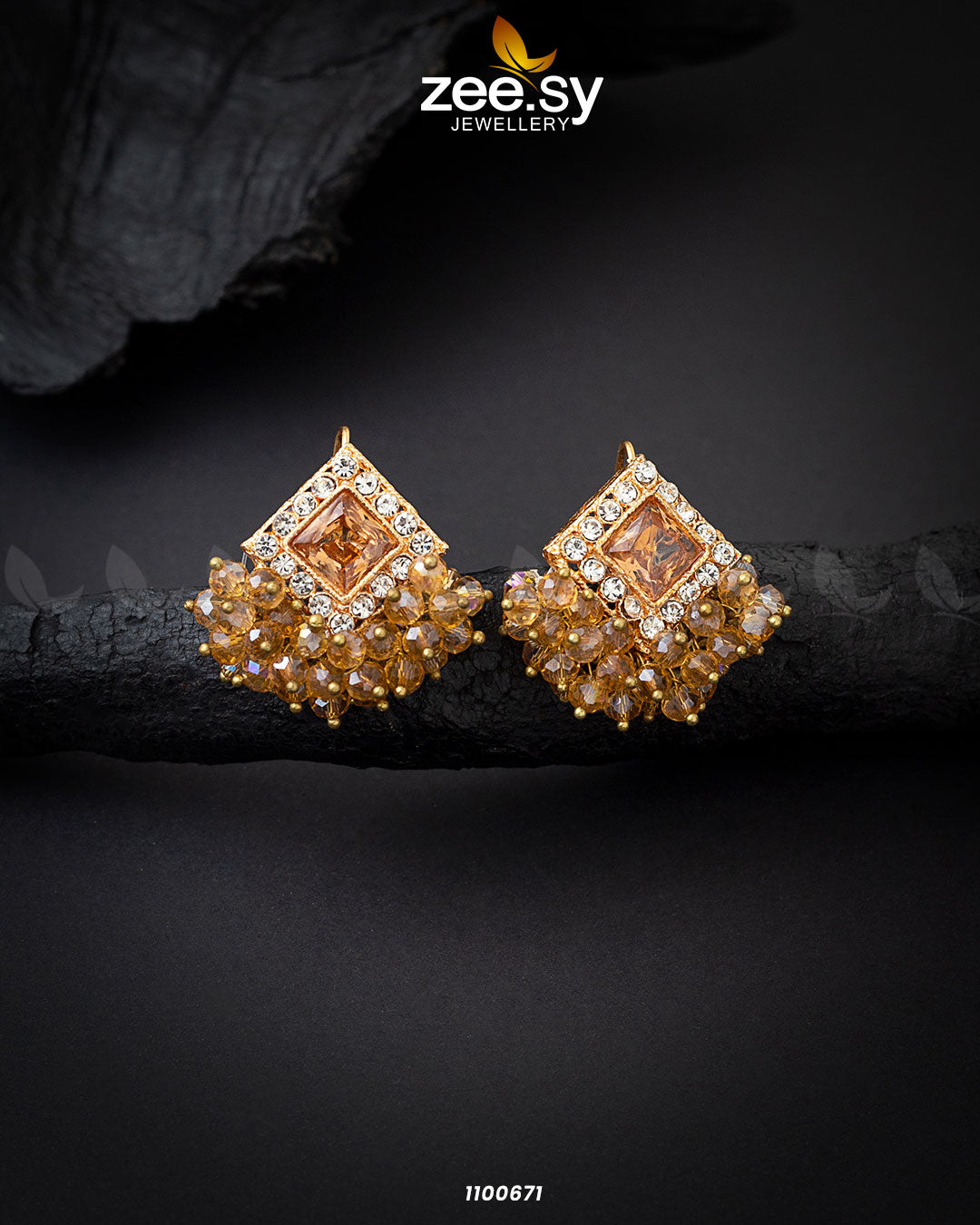 Earrings-0343 Champagne