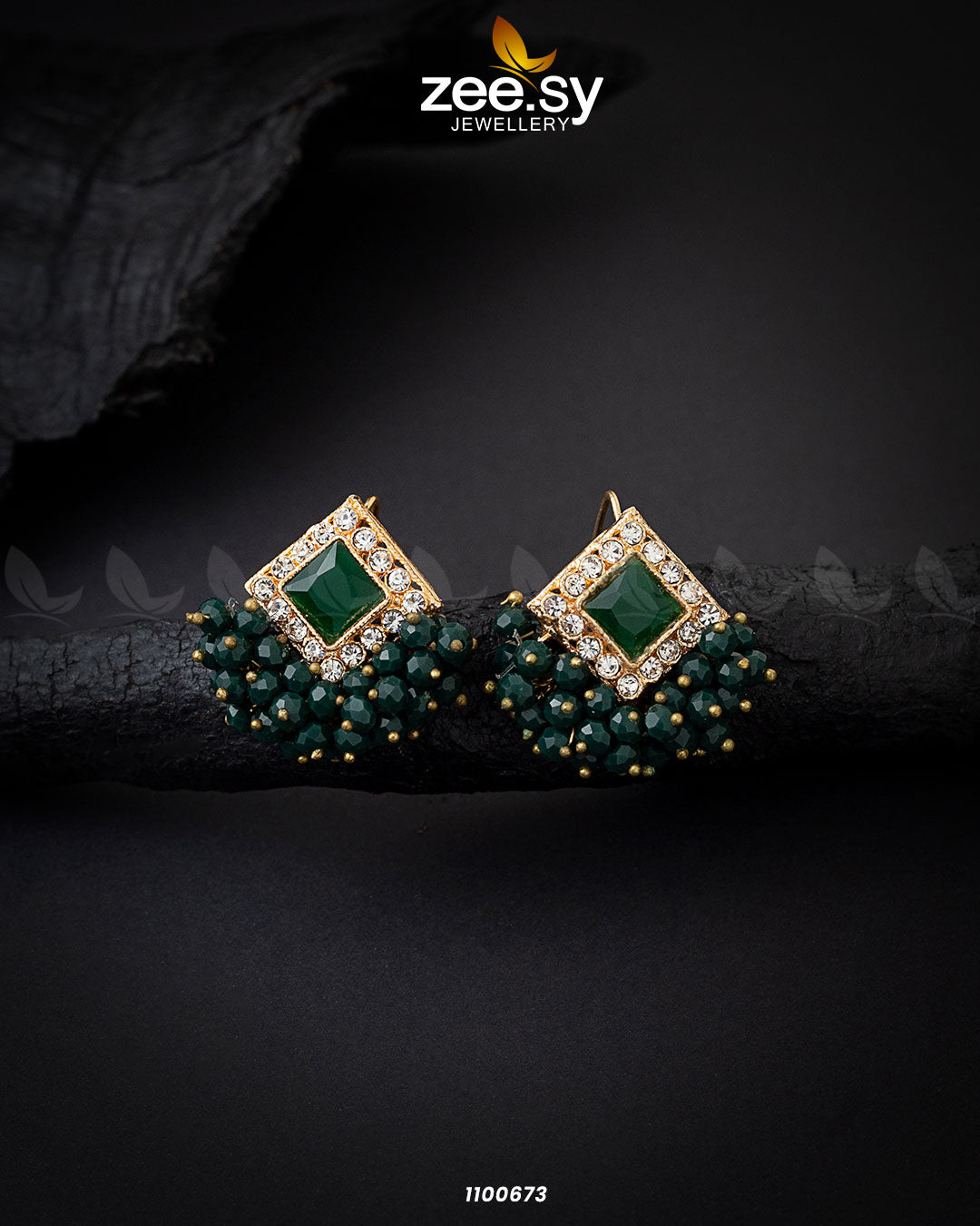 Earrings-0343 Green