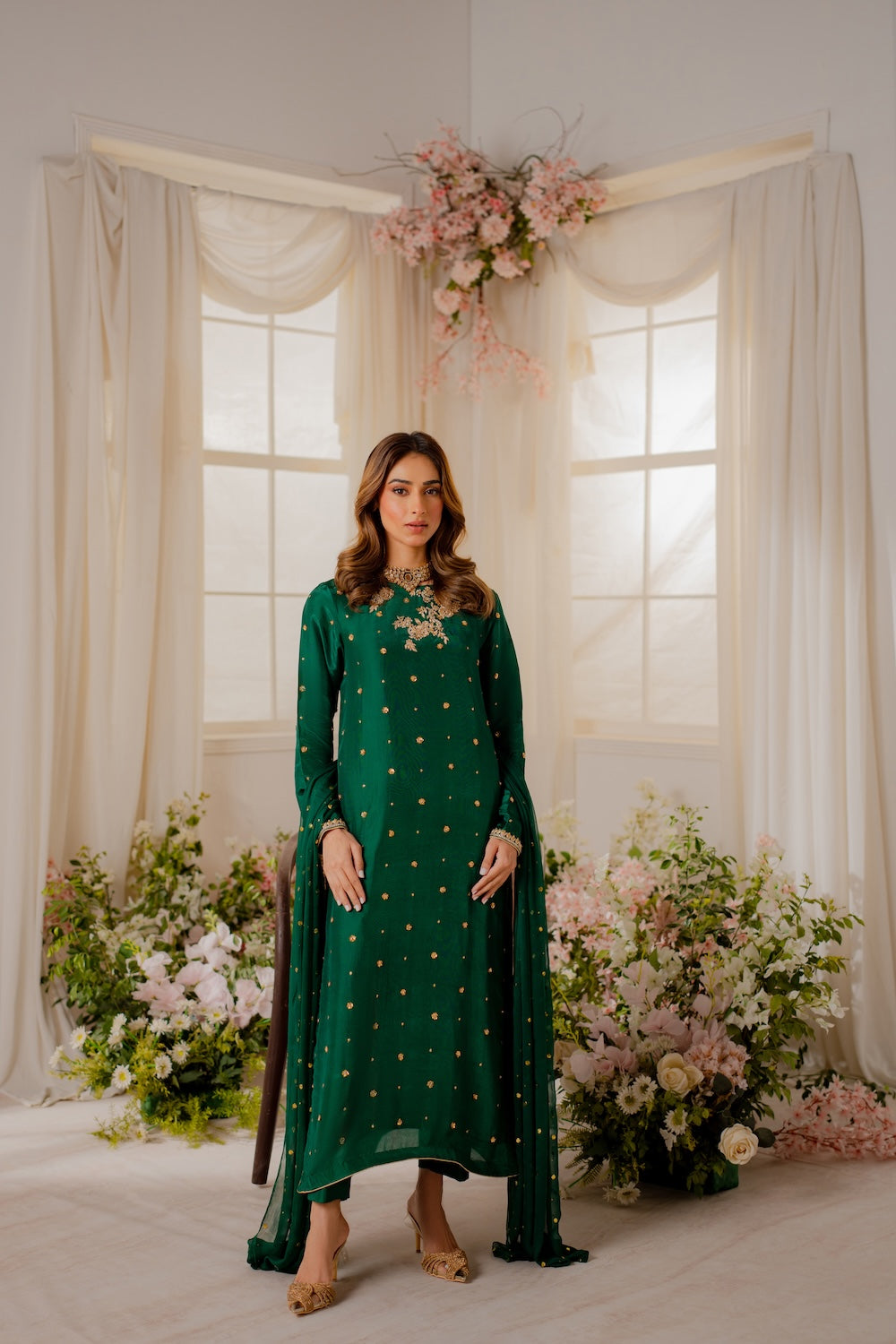 Vintage | Shehnayi Formals | Misha - Pakistani Designer Dress - by Vintage - Type : Ladies Clothes - 100% Original at Saira Sultan