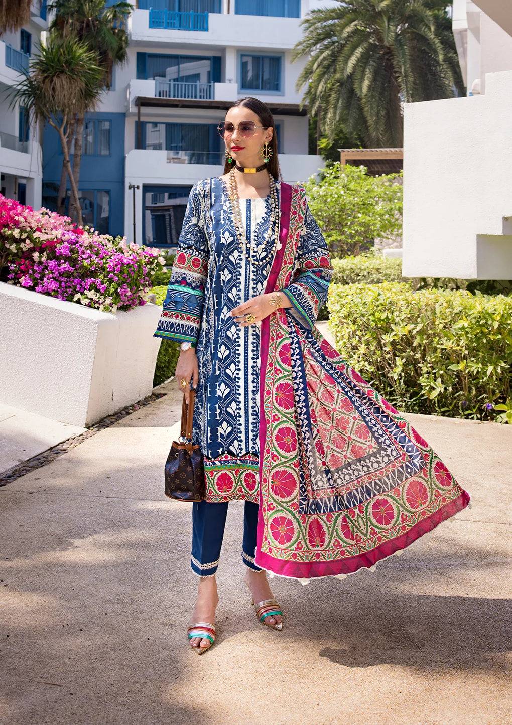 Elaf Premium | Prints Collection 2024 | EOP-07B ELNAZ - Pakistani Designer Dress - by Elaf Premium | Type: Formal - 100% Original at Saira Sultan