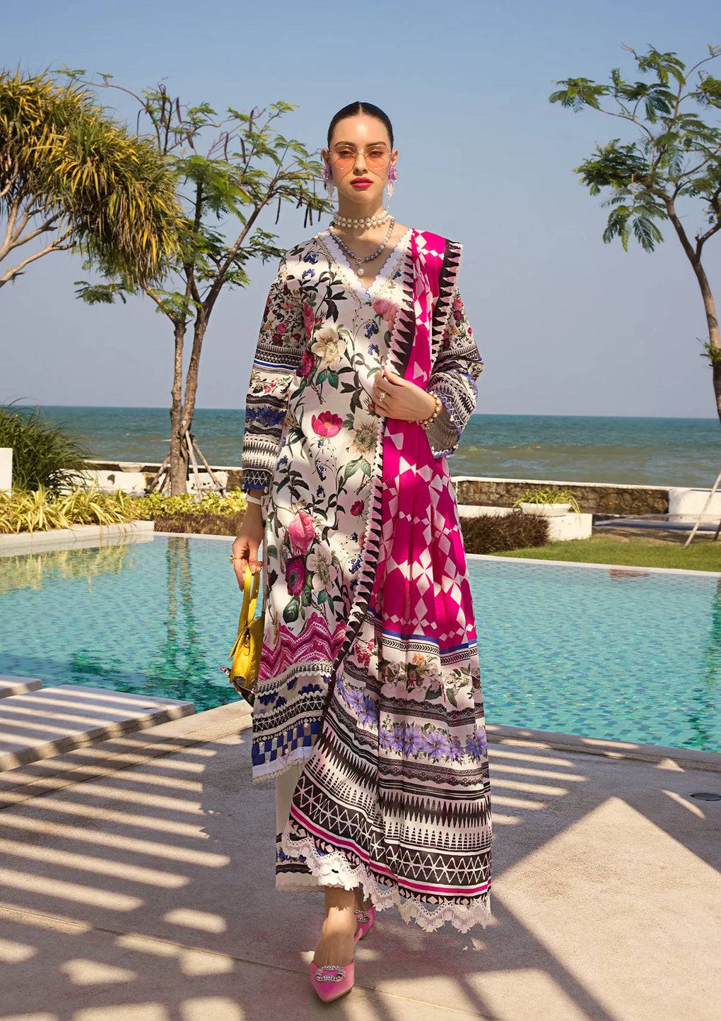 Elaf Premium | Prints Collection 2024 | EOP-06A AMARI MUSE - Pakistani Designer Dress - by Elaf Premium | Type: Formal - 100% Original at Saira Sultan