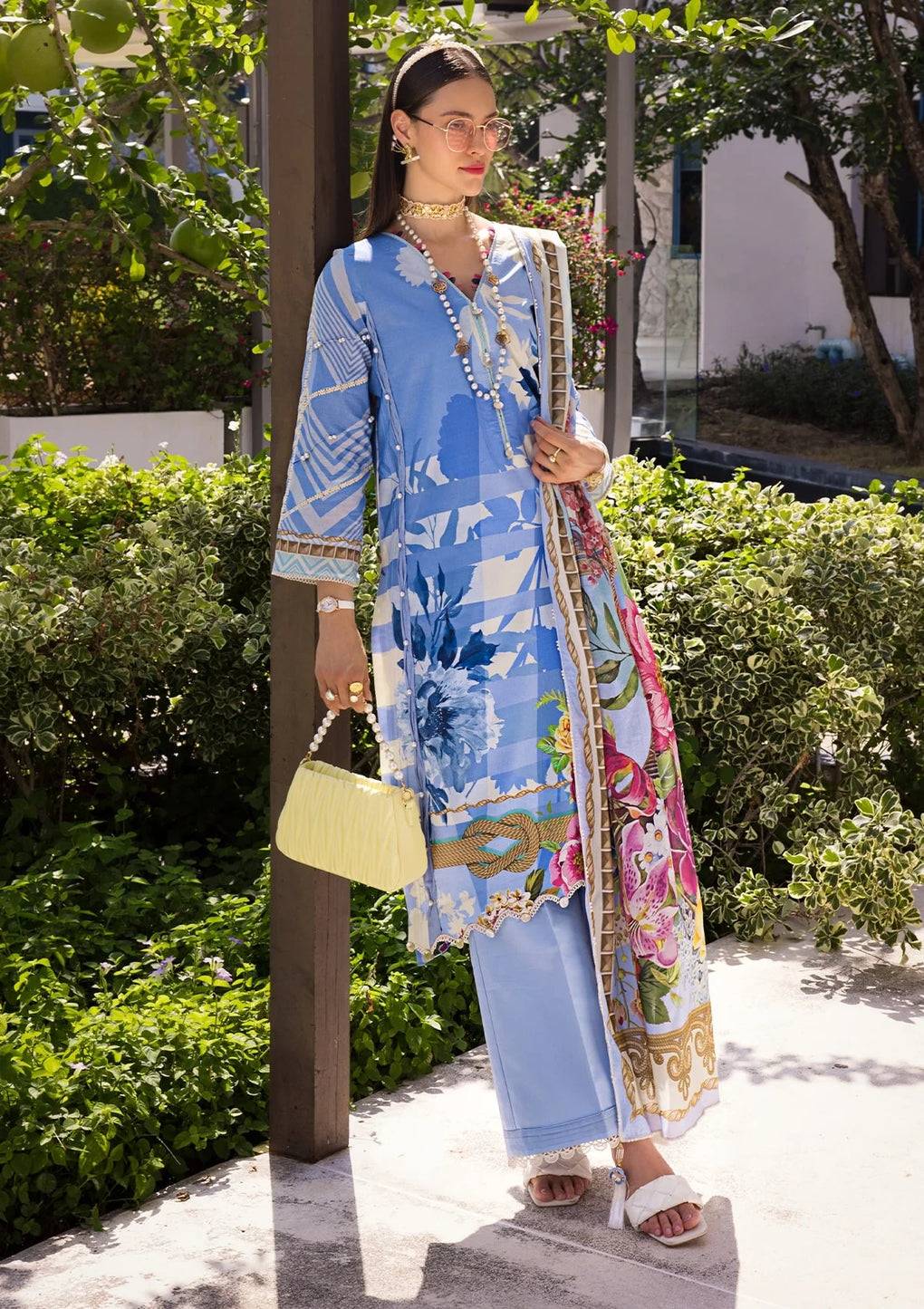 Elaf Premium | Prints Collection 2024 | EOP-01B DARIS - Pakistani Designer Dress - by Elaf Premium | Type: Formal - 100% Original at Saira Sultan