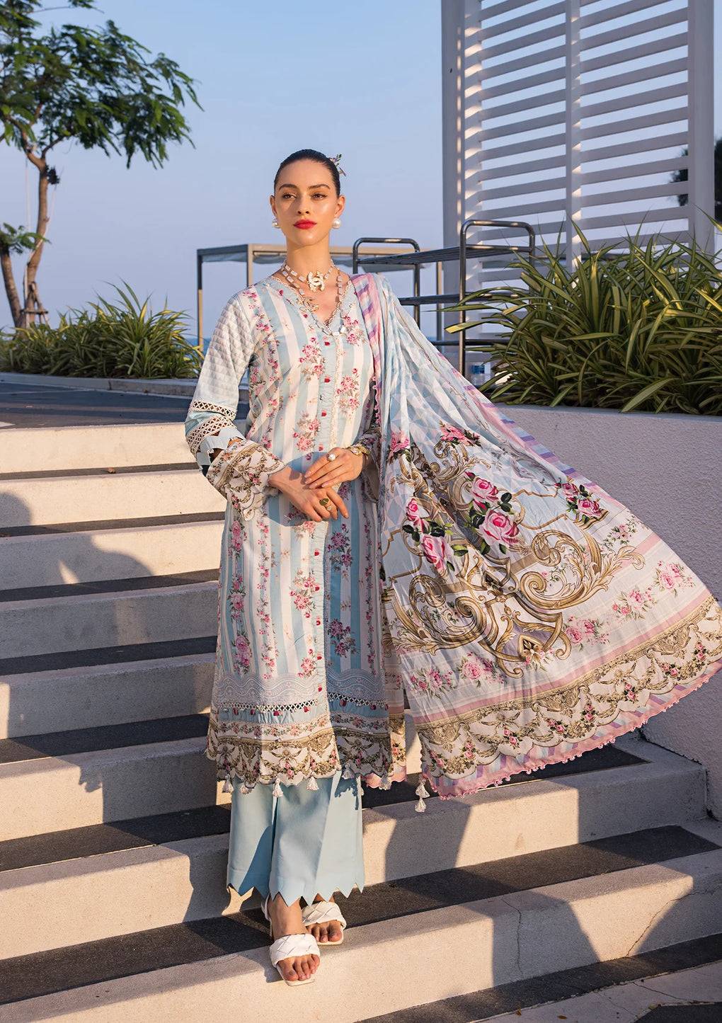 Elaf Premium | Prints Collection 2024 | EOP-04B MARLENE - Pakistani Designer Dress - by Elaf Premium | Type: Formal - 100% Original at Saira Sultan