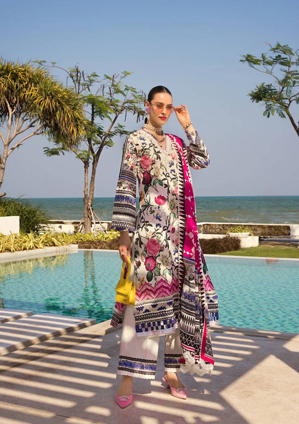 Elaf Premium | Prints Collection 2024 | EOP-06A AMARI MUSE - Pakistani Designer Dress - by Elaf Premium | Type: Formal - 100% Original at Saira Sultan