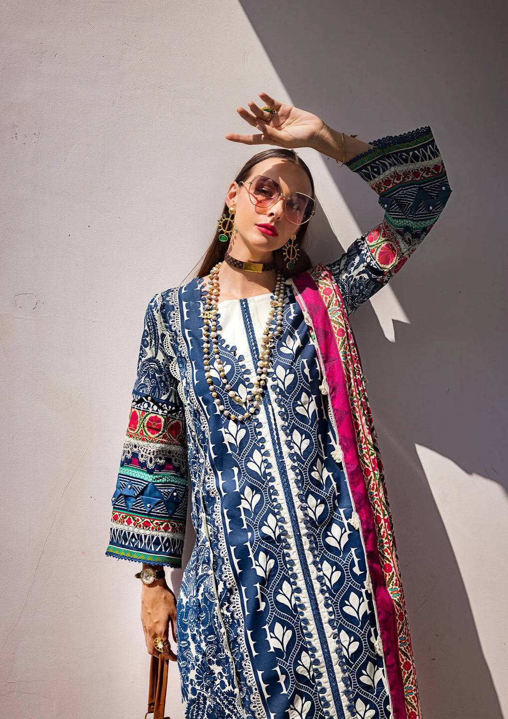 Elaf Premium | Prints Collection 2024 | EOP-07B ELNAZ - Pakistani Designer Dress - by Elaf Premium | Type: Formal - 100% Original at Saira Sultan