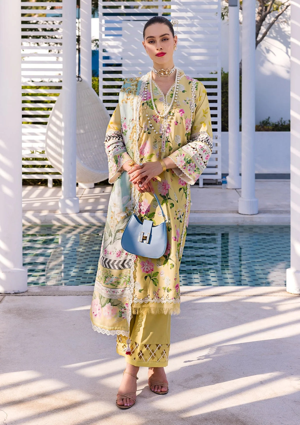 Elaf Premium | Prints Collection 2024 | EOP-02B HUAHIN CHIC - Pakistani Designer Dress - by Elaf Premium | Type: Formal - 100% Original at Saira Sultan