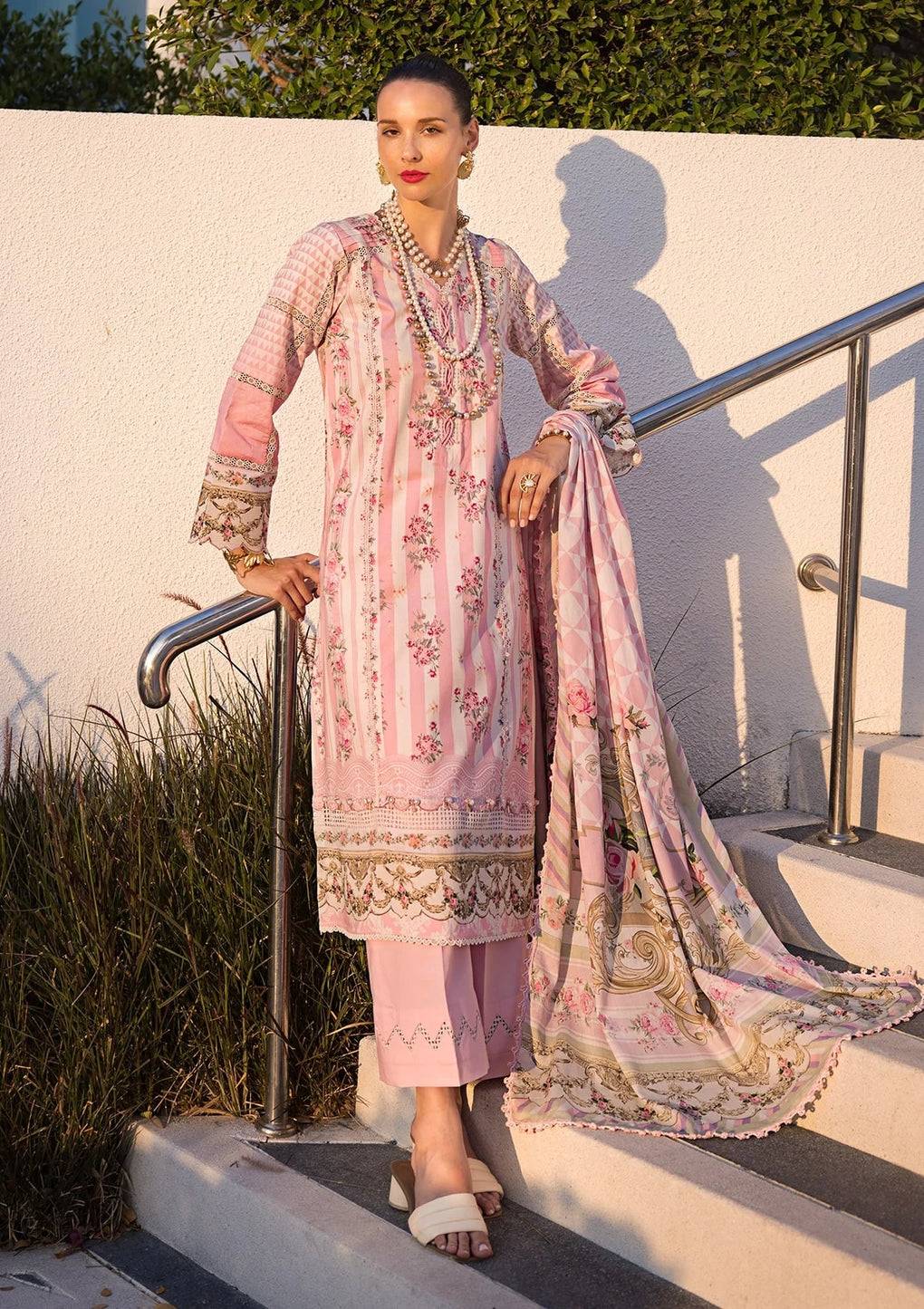 Elaf Premium | Prints Collection 2024 | EOP-04A THAI BLOOM - Pakistani Designer Dress - by Elaf Premium | Type: Formal - 100% Original at Saira Sultan