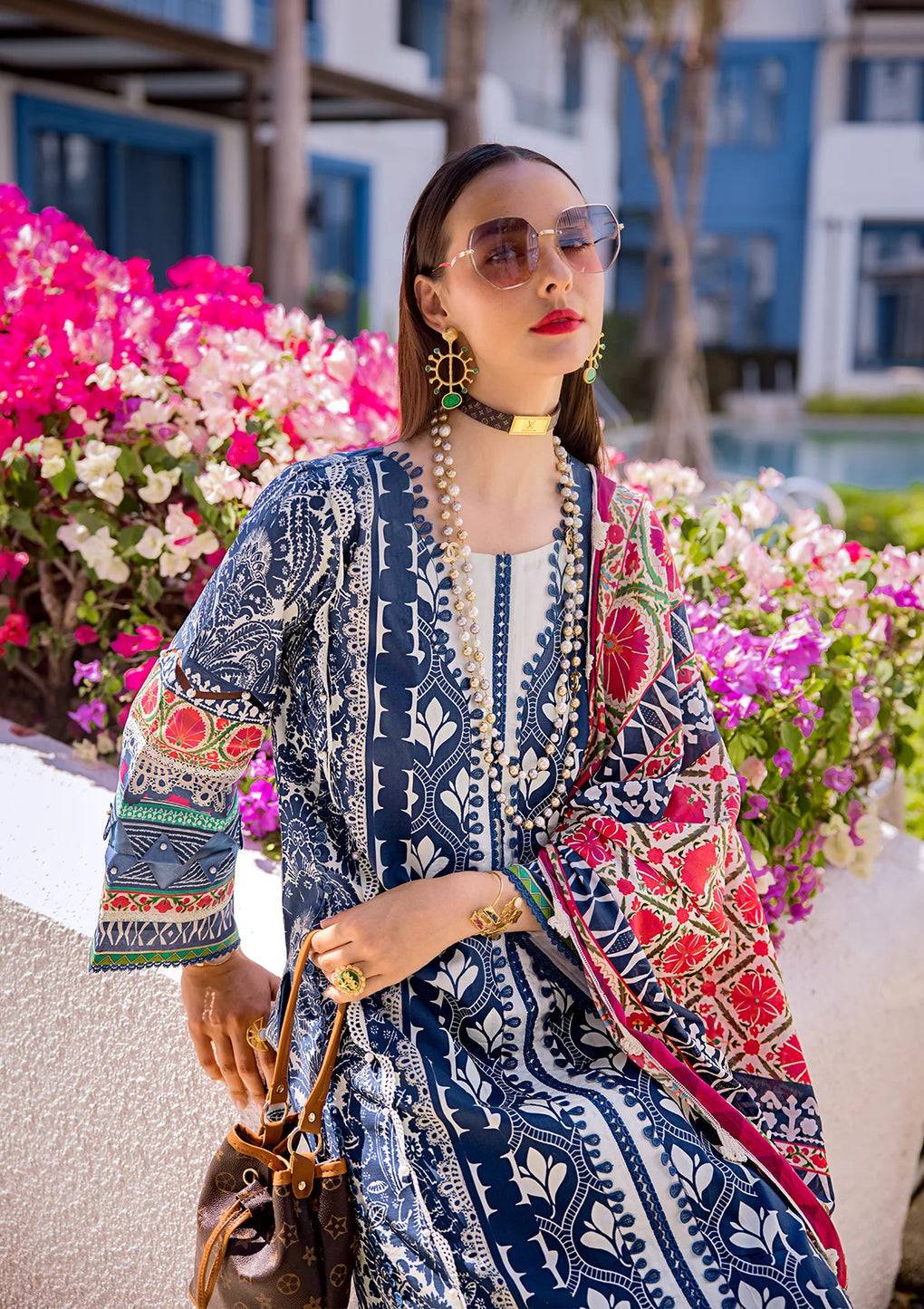 Elaf Premium | Prints Collection 2024 | EOP-07B ELNAZ - Pakistani Designer Dress - by Elaf Premium | Type: Formal - 100% Original at Saira Sultan
