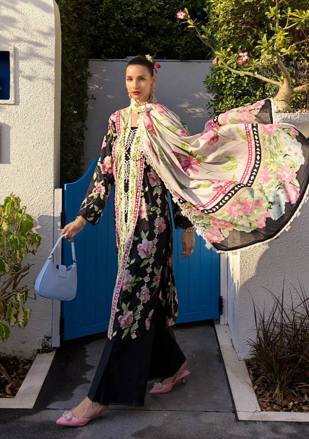 Elaf Premium | Prints Collection 2024 | EOP-05A EBONY - Pakistani Designer Dress - by Elaf Premium | Type: Formal - 100% Original at Saira Sultan
