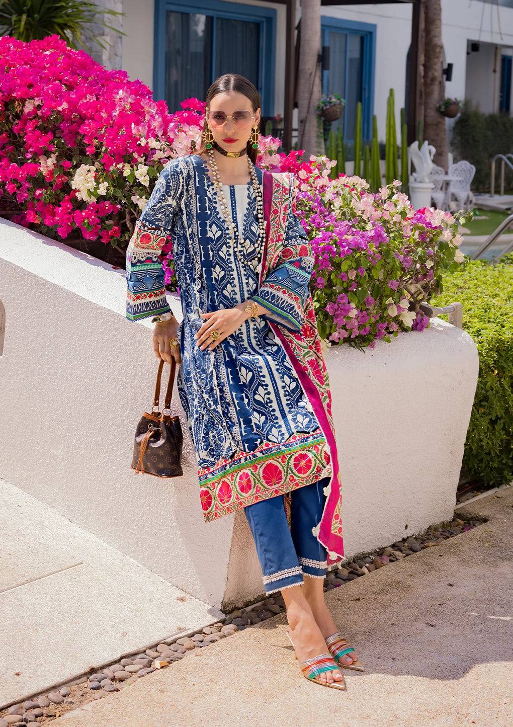 Elaf Premium | Prints Collection 2024 | EOP-07B ELNAZ - Pakistani Designer Dress - by Elaf Premium | Type: Formal - 100% Original at Saira Sultan