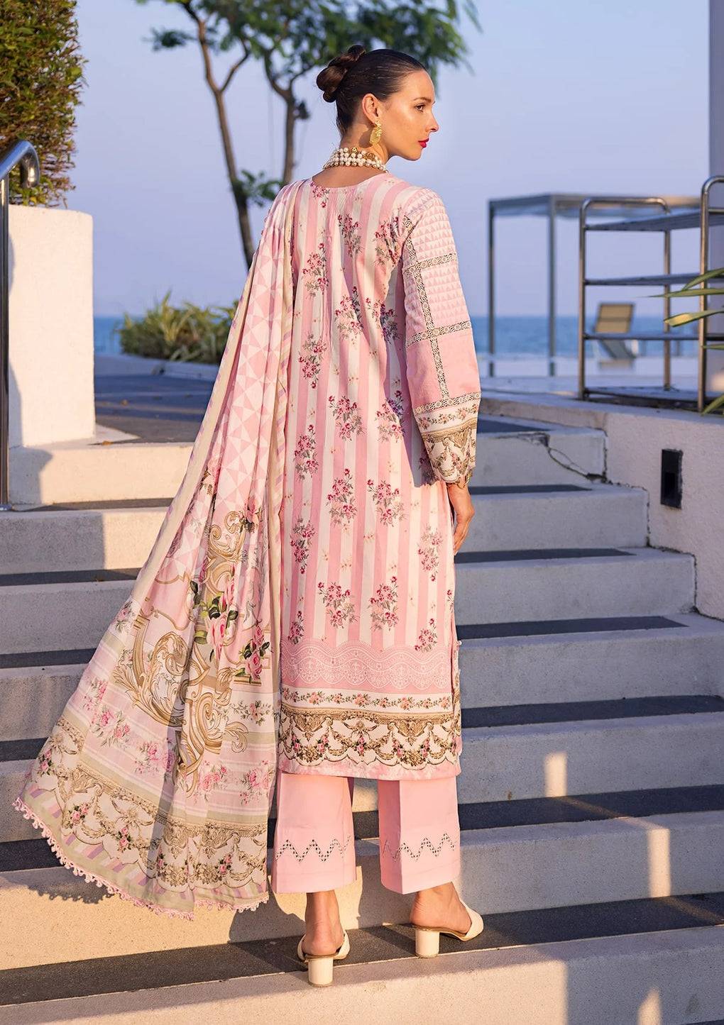 Elaf Premium | Prints Collection 2024 | EOP-04A THAI BLOOM - Pakistani Designer Dress - by Elaf Premium | Type: Formal - 100% Original at Saira Sultan