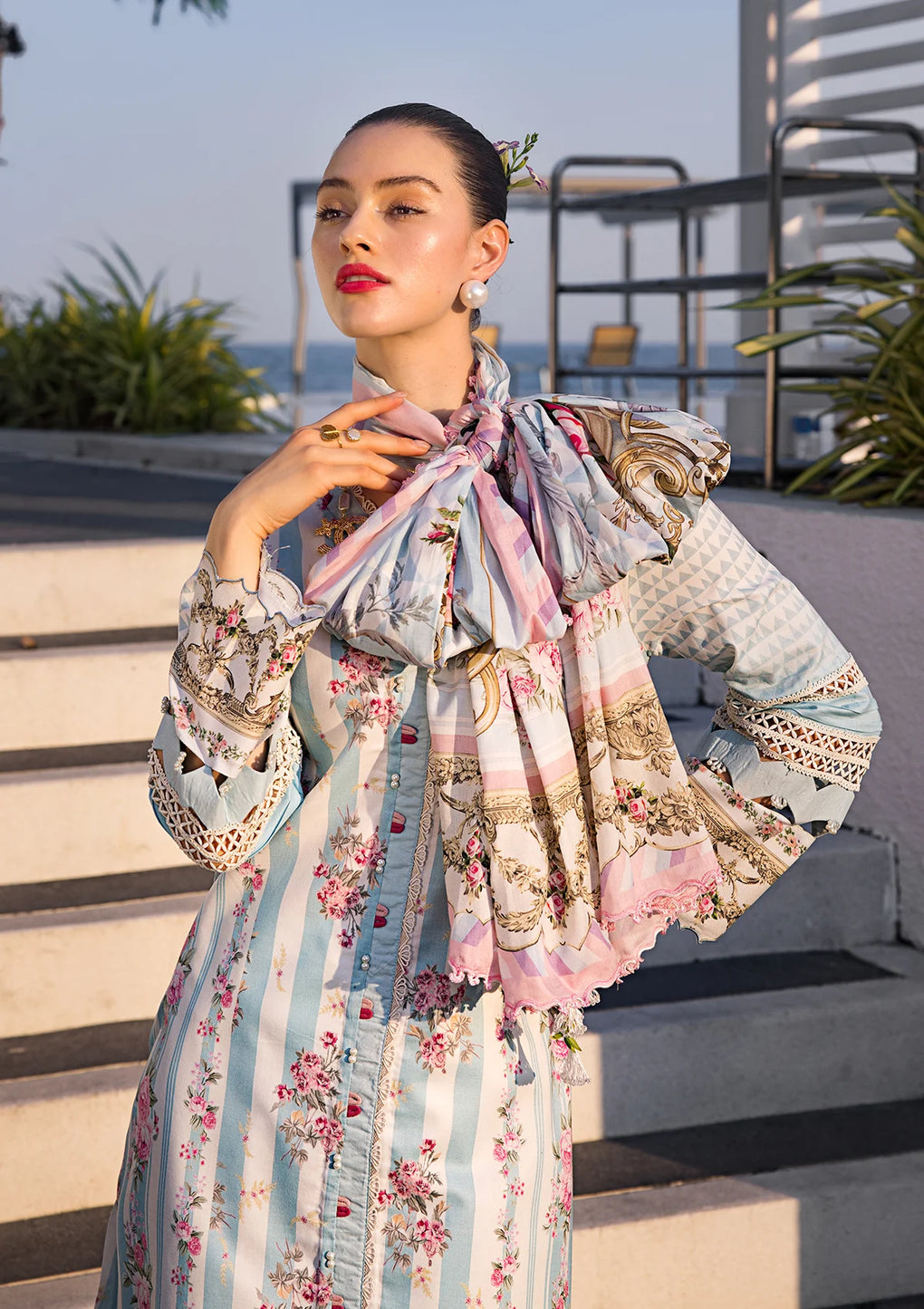 Elaf Premium | Prints Collection 2024 | EOP-04B MARLENE - Pakistani Designer Dress - by Elaf Premium | Type: Formal - 100% Original at Saira Sultan