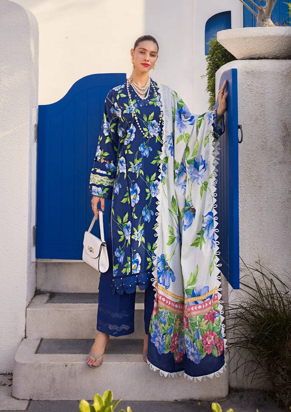 Elaf Premium | Prints Collection 2024 | EOP-05B RUNE MAVIS - Pakistani Designer Dress - by Elaf Premium | Type: Formal - 100% Original at Saira Sultan