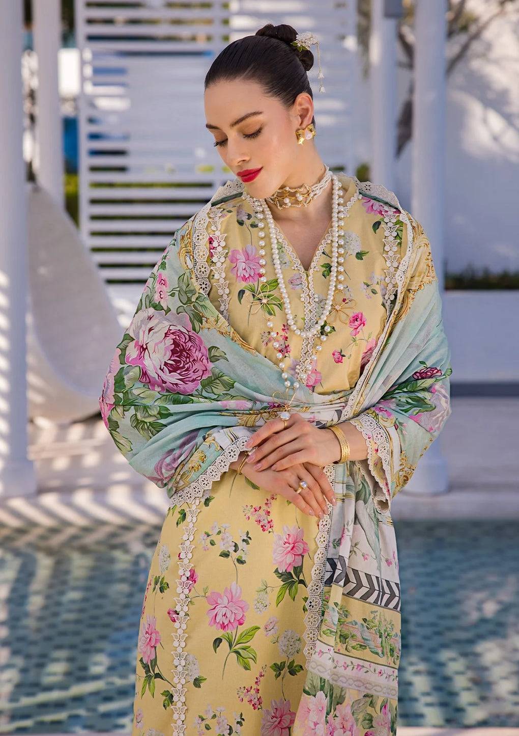 Elaf Premium | Prints Collection 2024 | EOP-02B HUAHIN CHIC - Pakistani Designer Dress - by Elaf Premium | Type: Formal - 100% Original at Saira Sultan