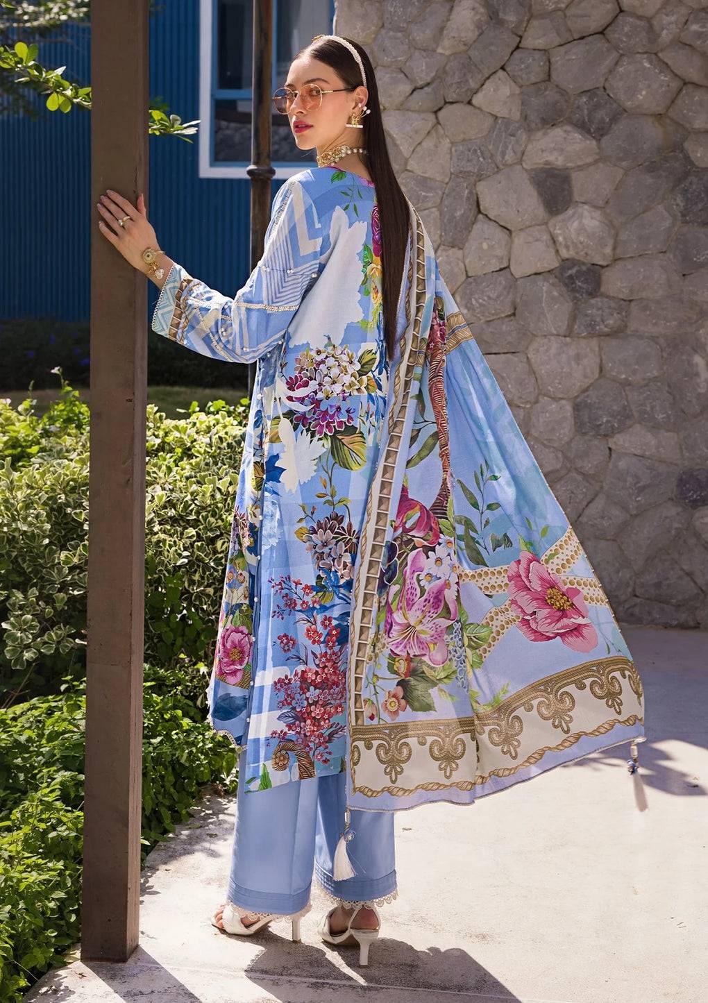 Elaf Premium | Prints Collection 2024 | EOP-01B DARIS - Pakistani Designer Dress - by Elaf Premium | Type: Formal - 100% Original at Saira Sultan