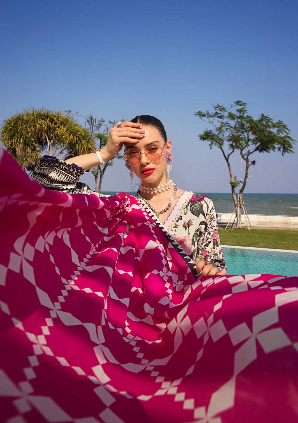 Elaf Premium | Prints Collection 2024 | EOP-06A AMARI MUSE - Pakistani Designer Dress - by Elaf Premium | Type: Formal - 100% Original at Saira Sultan