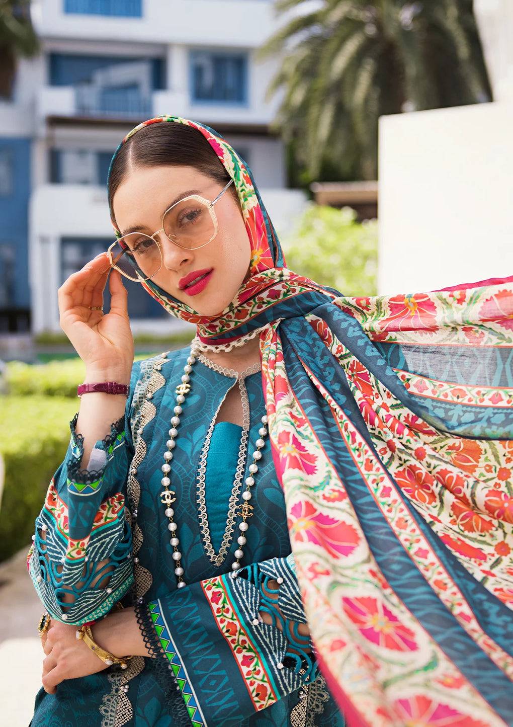 Elaf Premium | Prints Collection 2024 | EOP-07A FAUNA - Pakistani Designer Dress - by Elaf Premium | Type: Formal - 100% Original at Saira Sultan