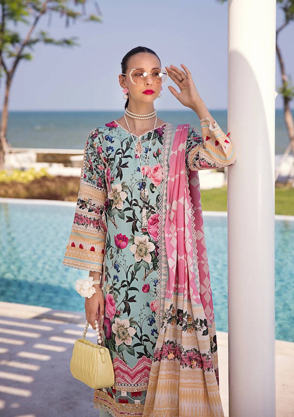 Elaf Premium | Prints Collection 2024 | EOP-06B FREYA - Pakistani Designer Dress - by Elaf Premium | Type: Formal - 100% Original at Saira Sultan